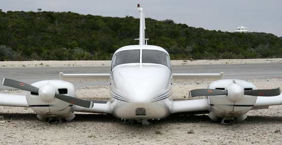 Damaged Aircraft on the Beach